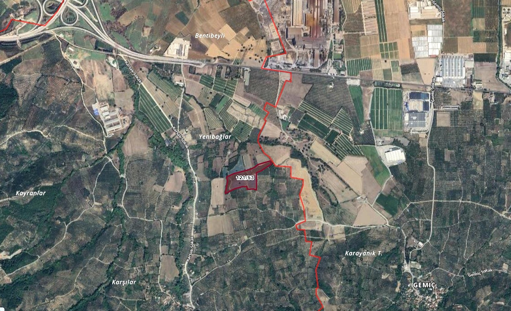 ORHANGAZİ KARSAK KÖYÜ YOLU MEVCUT, MERKEZE YAKIN 38.706 M2
