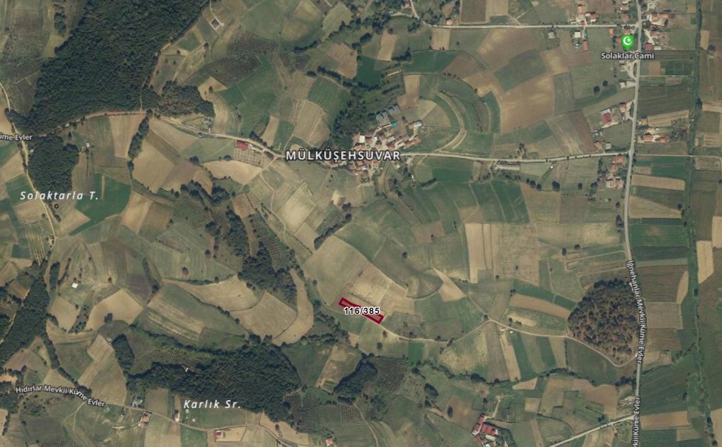 MÜLKÜŞEHSUVAR'DA YATIRIMA UYGUN 1543 M2 TARLA 1.000.000 TL