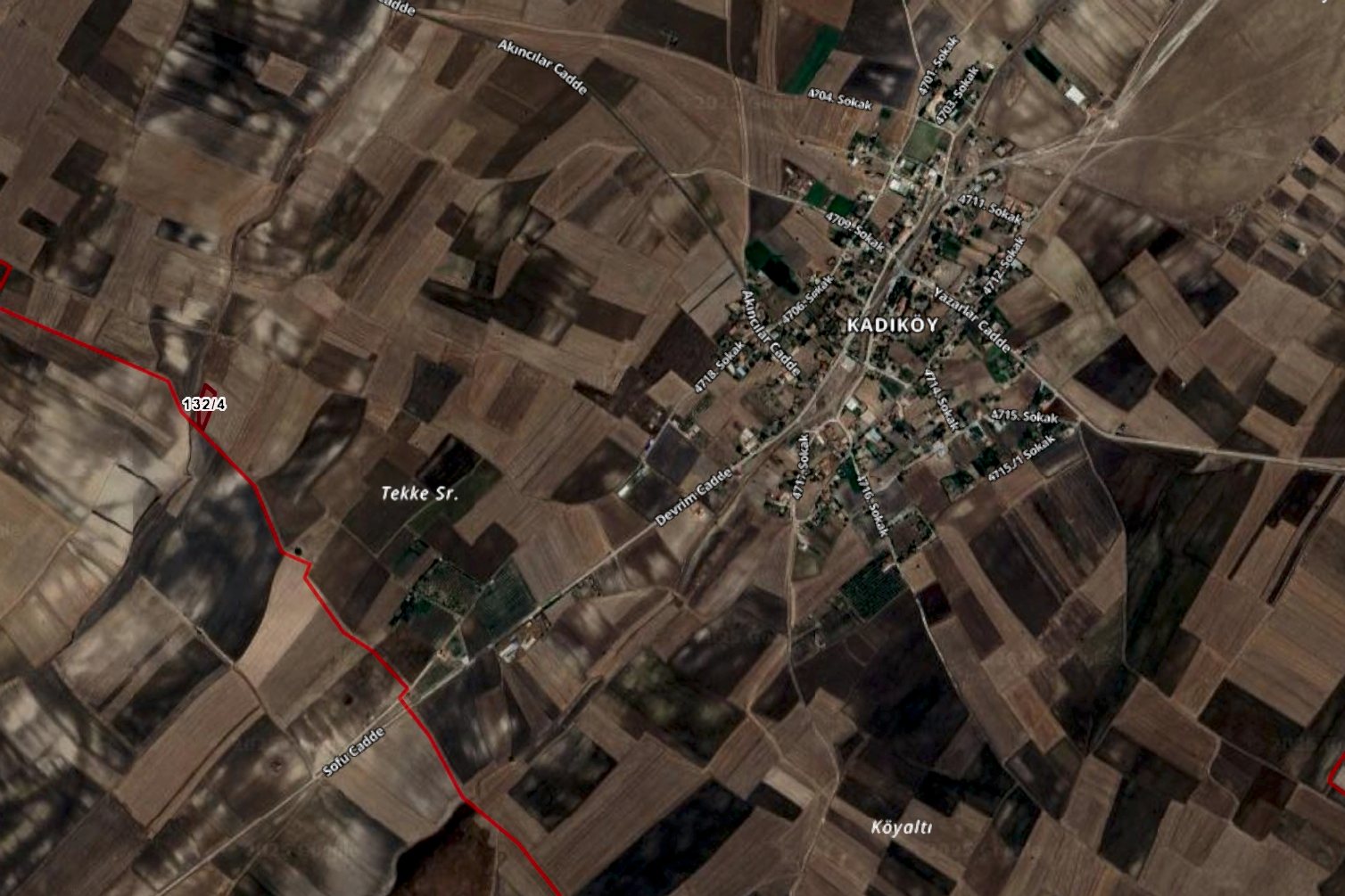 SARAY KADIKÖY MÜSTAKİL PARSEL KADASTRAL YOLU MEVCUT 3144 M2